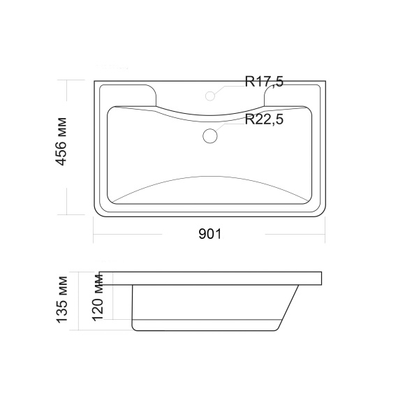 Раковина Madera АДЕЛЬ 90